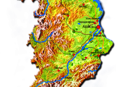 Карта Хакасии