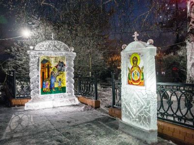 Семейная пара из Иркутска стала призером международного фестиваля ледовой скульптуры